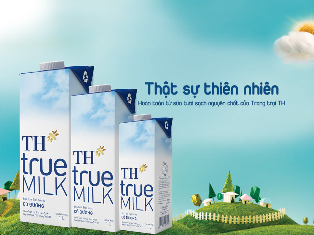 định vị thương hiệu của th true milk